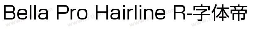 Bella Pro Hairline R字体转换
